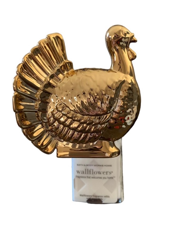 Bath & Body Works Other - Bath & Body Works Shiny Gold Turkey Wallflowers Plug-In Accent